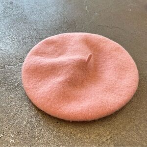 H&M Pink Wool Blend Beret